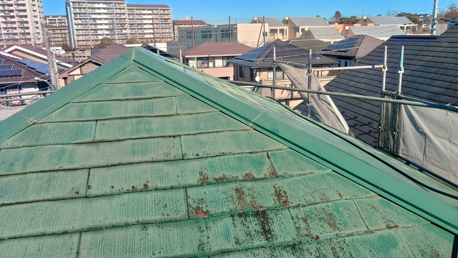 習志野市の屋根塗装 施工前